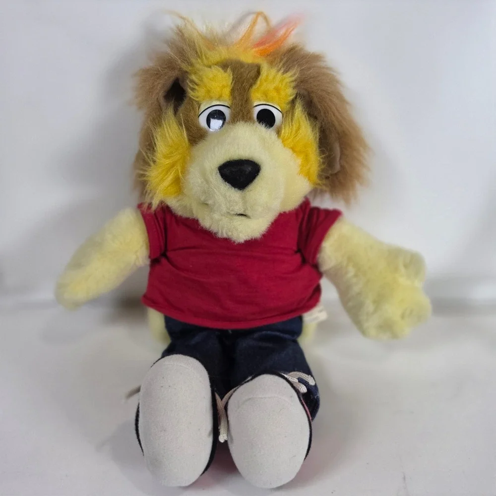 Vintage Addison Wesley Scott Foresman Jake Dog Plush Hand Puppet 16